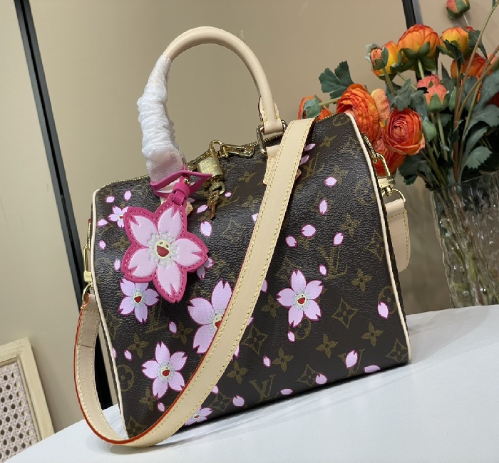 LV女包顶级原单复刻独家实拍📷【LV XTM SPEEDY】M14174 老花/樱花（村上隆）