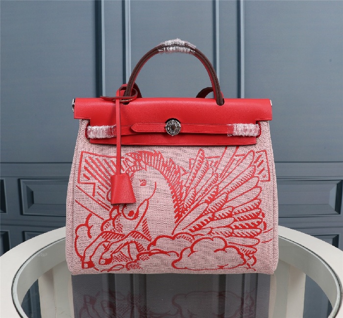 （内缝红马）🔥🔥<strong>爱马仕</strong>Hermès Herdag 进口防水帆布系列出货🔥🔥