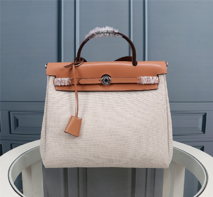 （杏色内缝）🔥🔥<strong>爱马仕</strong>Hermès Herdag 进口防水帆布系列出货🔥🔥