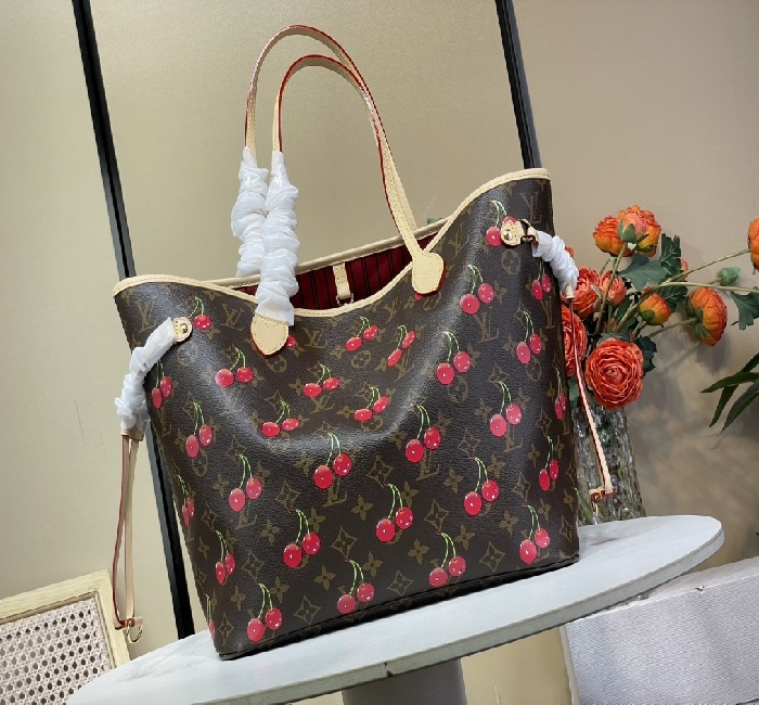 顶级原单复刻独家实拍📷【Neverfull 中号手袋】M13263 老花/樱桃
