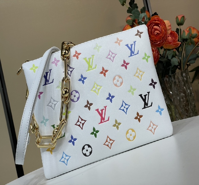 顶级原单复刻独家实拍📷【<strong>lv</strong> x TM COUSSIN 小号手袋】 m13233白彩（村上隆）