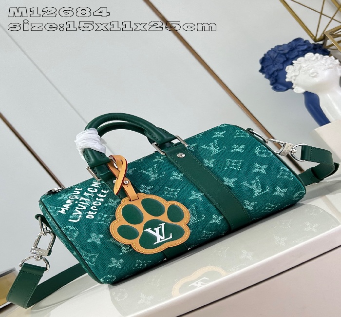 顶级原单复刻M12684 本款 Keepall 25 手袋取材 Monogram Eclipse Reverse 帆布