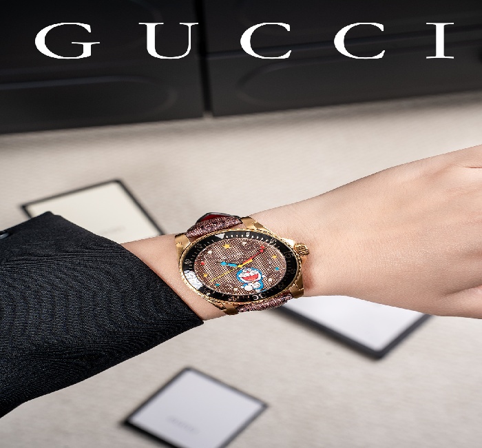 古驰 Gucci多拉A梦联名限定款-古驰 Gucci多拉A梦女表